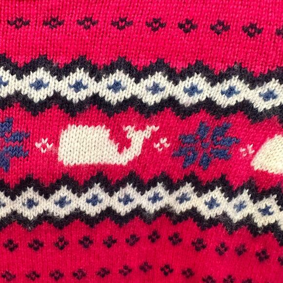Vineyard Vines Whale Fair Isle Sweater, VGUC, Sz XS (5-6) (5A) - Picture 3 of 5